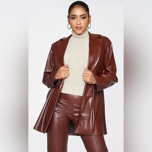 Faux leather jacket